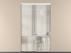 Перегородка Мозаик внутри проёма 2 створки