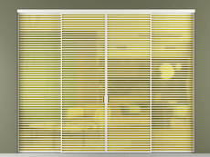 Перегородка Формато внутри проёма 4 створки