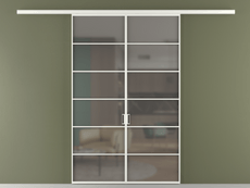 Перегородка Formato вдоль стены 2 створки