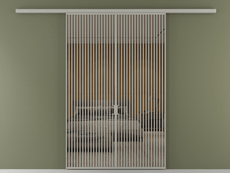 Перегородка Formato вдоль стены 2 створки