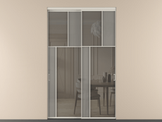 Перегородка Mosaic внутри проёма 2 створки