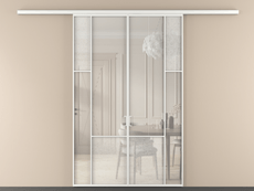 Перегородка Mosaic вдоль стены 2 створки