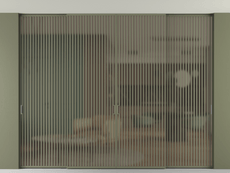 Перегородка Formato внутри проёма скрытое крепление в потолок 4 створки