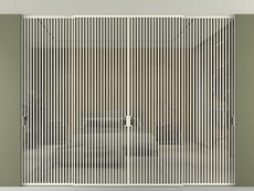 Перегородка Формато внутри проёма скрытое крепление в потолок 4 створки