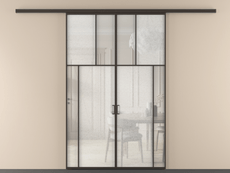 Перегородка Мозаик вдоль стены 2 створки