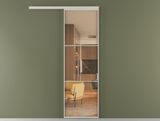 Перегородка Formato вдоль стены 1 створка