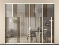 Перегородка Mosaic внутри проёма четырёхстворчатая