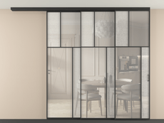 Перегородка Mosaic вдоль стены телескопик синхро 3