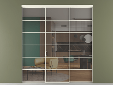 Перегородка Формато внутри проёма 3 створки