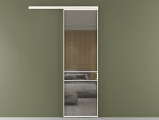 Перегородка Формато вдоль стены 1 створка