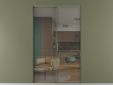 Перегородка Формато внутри проёма 2 створки