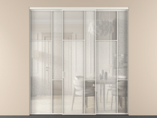 Перегородка Mosaic внутри проёма трёхстворчатая