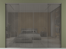 Перегородка Формато внутри проёма 4 створки