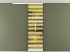 Перегородка Formato вдоль стены на потолок 1 створка