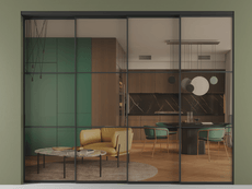 Перегородка Formato внутри проёма телескопик синхро 3