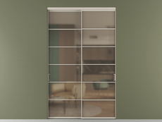 Перегородка Формато внутри проёма 2 створки