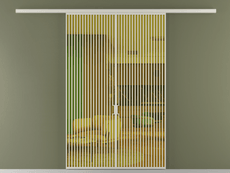 Перегородка Formato вдоль стены 2 створки