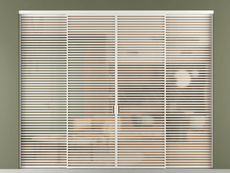 Перегородка Формато внутри проёма 4 створки