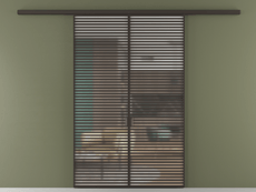 Перегородка Формато вдоль стены 2 створки