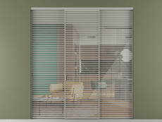 Перегородка Формато внутри проёма 3 створки