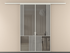 Перегородка Мозаик вдоль стены 2 створки