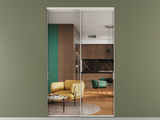 Перегородка Formato внутри проёма двустворчатая