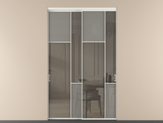 Перегородка Мозаик внутри проёма 2 створки