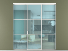 Перегородка Формато внутри проёма 3 створки