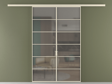 Перегородка Формато вдоль стены 2 створки