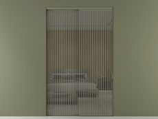 Перегородка Формато внутри проёма 2 створки