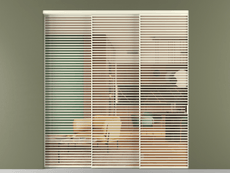 Перегородка Формато внутри проёма 3 створки с синхронным механизмом