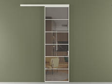 Перегородка Формато вдоль стены 1 створка