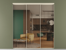 Перегородка Формато внутри проёма 3 створки