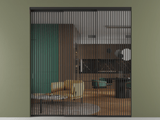 Перегородка Formato внутри проёма телескопик синхро 2