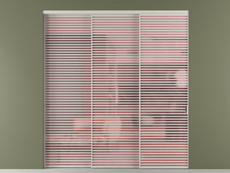 Перегородка Формато внутри проёма 3 створки с синхронным механизмом