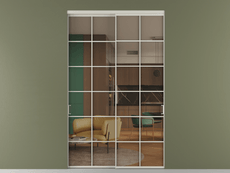 Перегородка Формато внутри проёма 2 створки