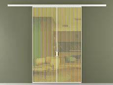 Перегородка Формато вдоль стены 2 створки