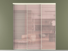 Перегородка Формато внутри проёма 3 створки с синхронным механизмом