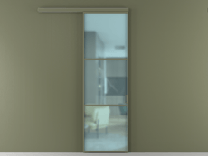 Перегородка Formato вдоль стены одностворчатая