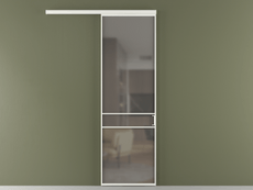 Перегородка Формато вдоль стены 1 створка