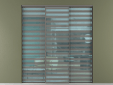 Перегородка Формато внутри проёма 3 створки