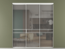 Перегородка Формато внутри проёма 3 створки