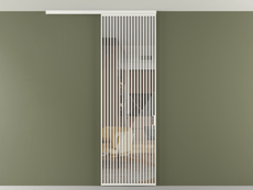 Перегородка Формато вдоль стены на потолок 1 створка