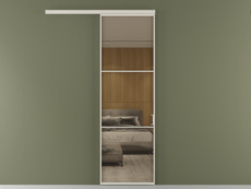 Перегородка Формато вдоль стены 1 створка