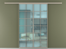 Перегородка Формато вдоль стены 2 створки