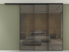 Перегородка Formato вдоль стены на потолок телескопик синхро 3