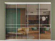 Перегородка Formato внутри проёма телескопик синхро 3