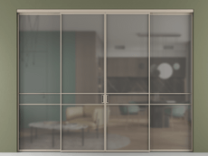 Перегородка Формато внутри проёма 4 створки