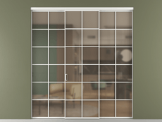 Перегородка Формато внутри проёма 3 створки