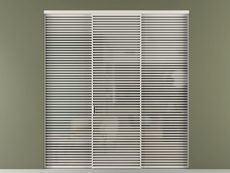 Перегородка Formato внутри проёма трёхстворчатая